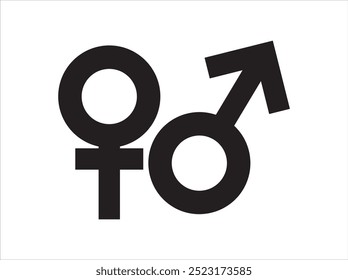 male female gender icon illustration isolated white