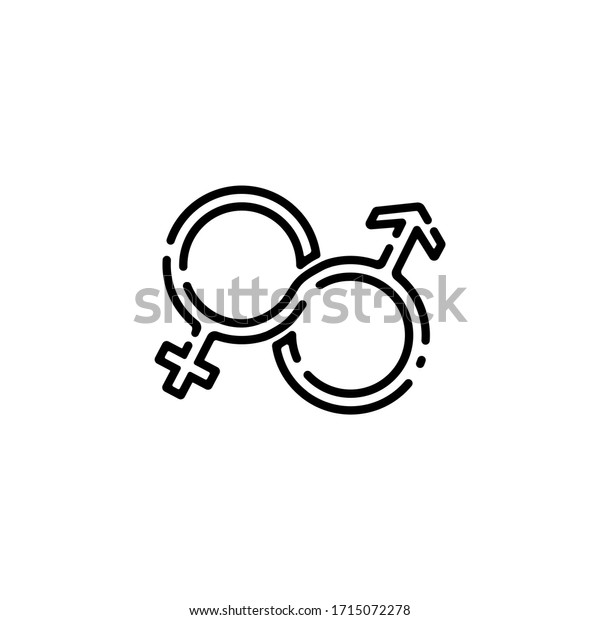 Male Female Gender Sex Symbol Symbols Stock Vector Royalty Free