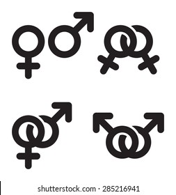 Male And Female Gender Symbols Combination