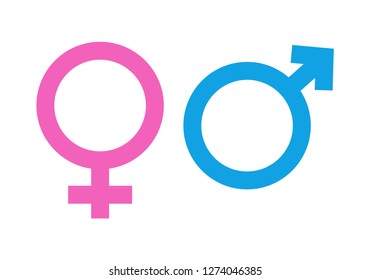 Male Female Gender Symbols Vector Illustration Stock Vector (Royalty ...