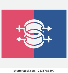 male and female gender vector logo icon