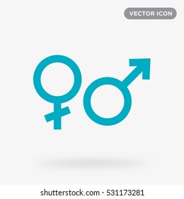 Male and female icon illustration isolated vector sign symbol