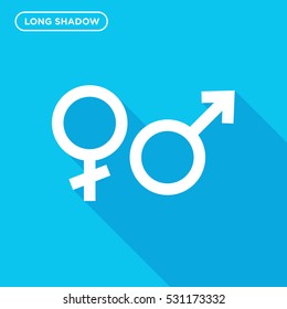 Male and female icon illustration isolated vector sign symbol