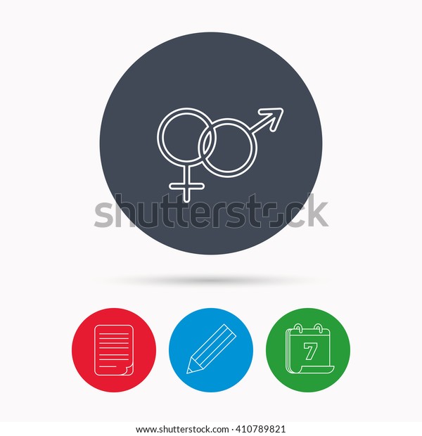 Male Female Icon Traditional Sexuality Sign Stock Vector Royalty Free