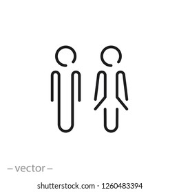 Male and female icon vector