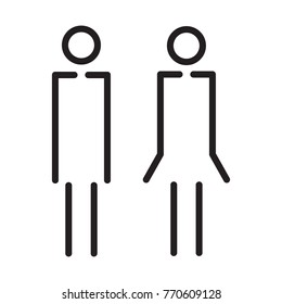 male, female, icon, vector, eps10
