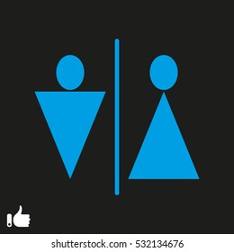 male, female, icon, vector illustration EPS 10