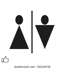 male, female, icon, vector illustration EPS 10