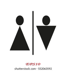 male, female, icon, vector illustration eps10