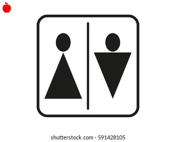 male, female, icon, vector illustration eps10