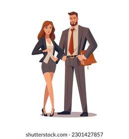 male and female Lawyers team. Legal department, business or financial lawyer. Professional attorneys cartoon characters vector illustration. Lawyer team professional, people consultant character 789