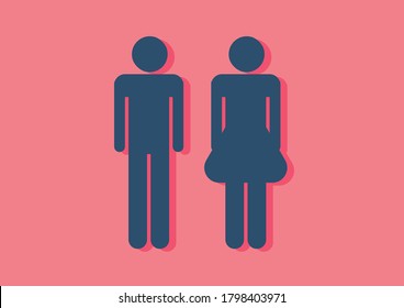 Male Female Pictogram Vector Stock Vector (Royalty Free) 1798403971 ...