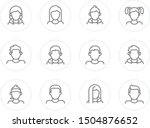 Male and Female Profiles vector set. Avatar collection with man and woman characters. Avatars suitable for profile page, social network, social media, info graphics, websites, print and interfaces.