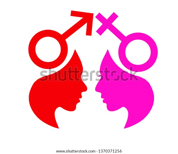 Male Female Sex Logo Symbol Vector Stock Vector Royalty Free 1370371256 Shutterstock 0241