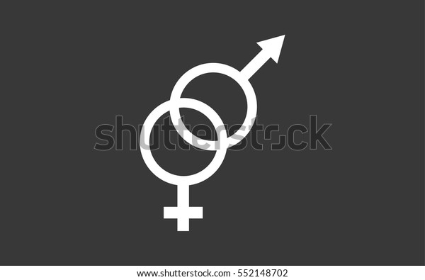 Male Female Sex Symbol Stock Vector Royalty Free 552148702 Shutterstock