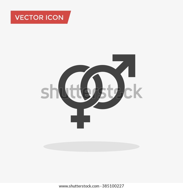 Male Female Sex Symbol Gender Icon Stock Vector Royalty Free 385100227