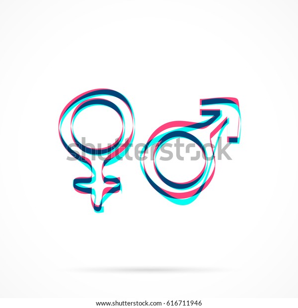 Male Female Sex Symbol Hand Drawn Stock Vector Royalty Free 616711946 Shutterstock 