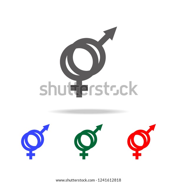 Male Female Sex Symbol Icon Elements Stock Vector Royalty Free 1241612818 7201
