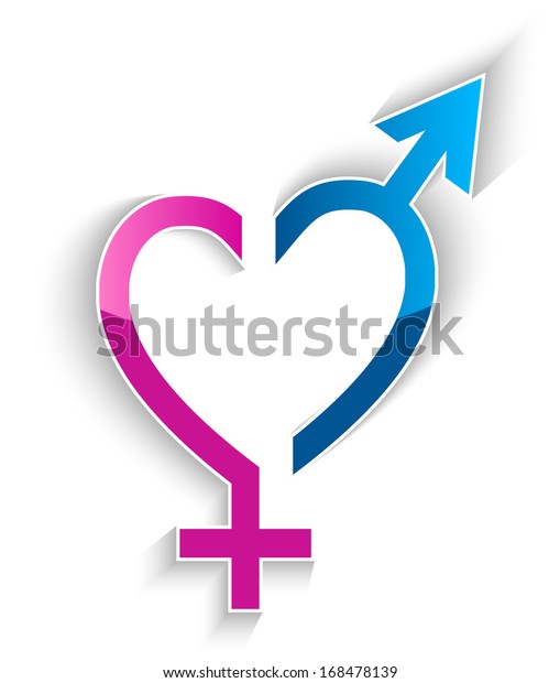Male Female Sex Symbol Shape Concept Stock Vector Royalty Free 168478139 7402