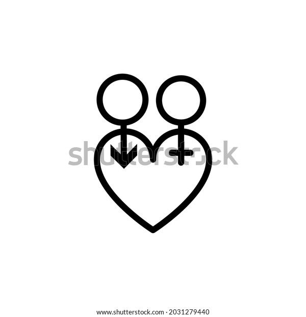 Male Female Sex Symbol Shape Concept Stock Vector Royalty Free