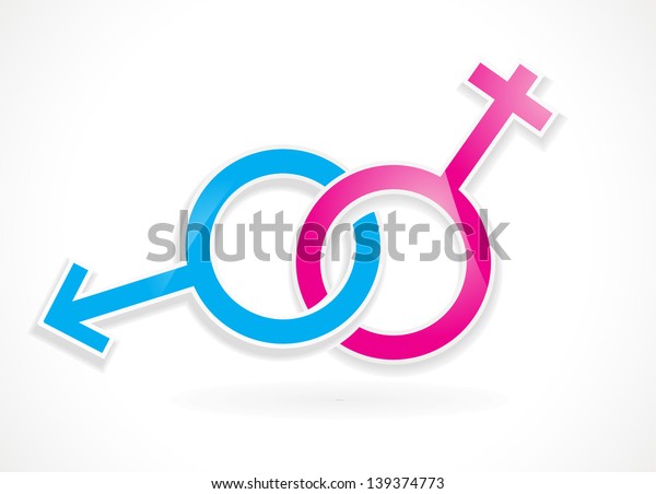Male And Female Sex Symbol Vector 2817