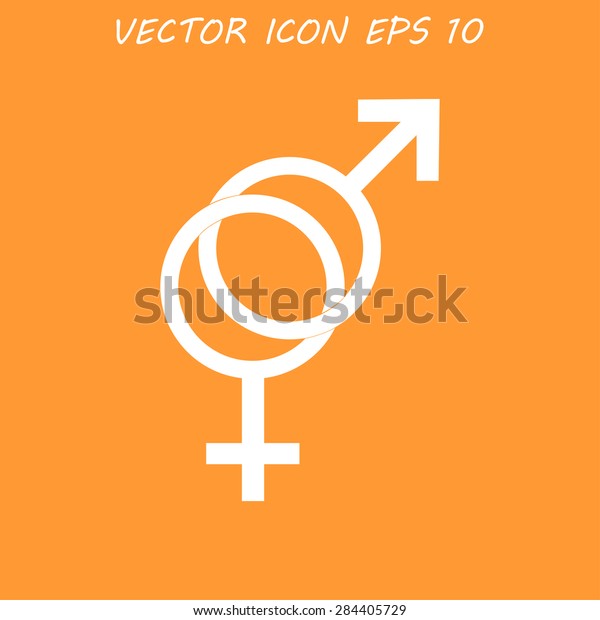 Male Female Sex Symbol Vector Illustration Stock Vector Royalty Free 284405729 Shutterstock 1211
