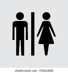 Male Female Sign Isolated Stock Vector (Royalty Free) 576013603 ...