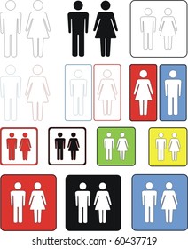 male & female sign / man & women