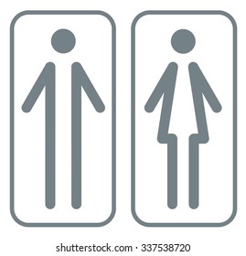 Male and female sign vector