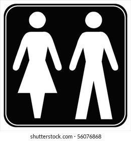 Male and female sign vector