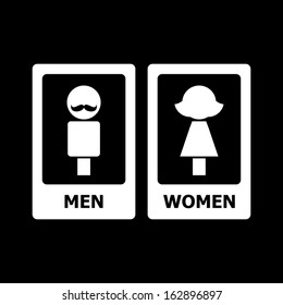 Male and female sign vector illustration