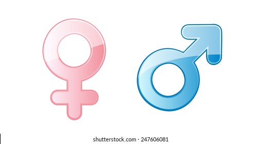 Heterosexual Gender Symbol Mars Venus Gold Stock Vector (royalty Free 