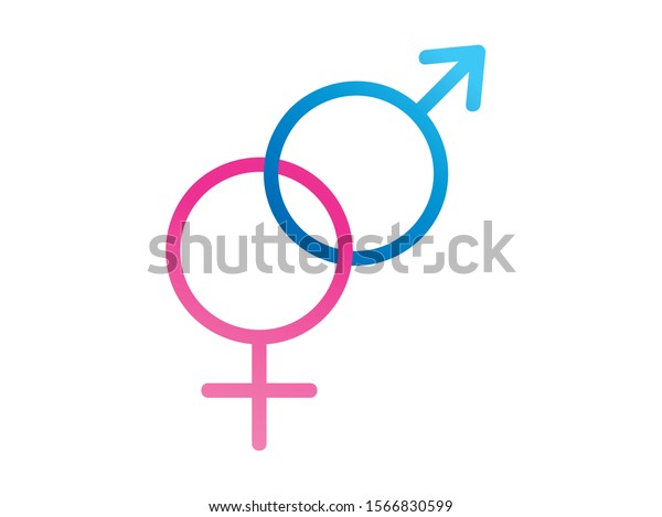 Male Female Signs Symbols Icons Combined Stock Vector Royalty Free