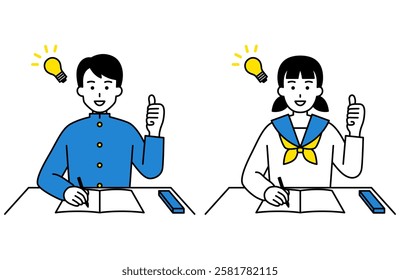 Male and female students who understood their studies