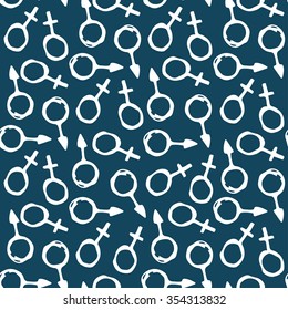 Male and female symbol pattern