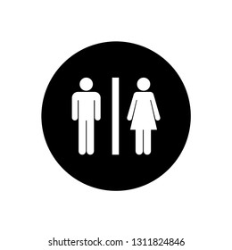 Male Female Symbol Restroom Toilet Sign Stock Vector (Royalty Free ...