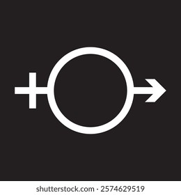 Male and female symbol set.