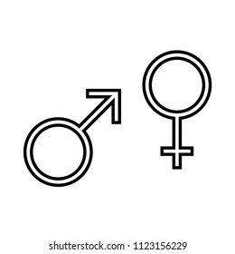 Gender Icon Men Woman Icon Male Stock Vector (Royalty Free) 1665685153 ...