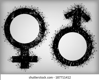 Male Female Symbols Stock Vector (Royalty Free) 187711412 | Shutterstock