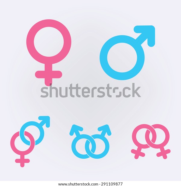 Male Female Symbols Vector Illustration Stock Vector (Royalty Free ...