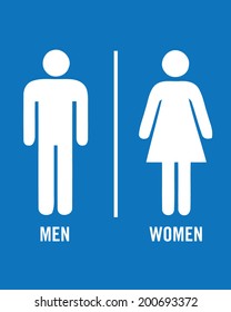 Male And Female Vector Bathroom Icons