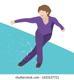 Male figure skating. I slip gracefully.