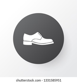 Male footwear icon symbol. Premium quality isolated elegance element in trendy style.
