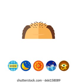 Male forehead icon
