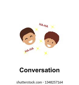 male friends, laughing color icon. Element of friendship icon. Premium quality graphic design icon. Signs and symbols collection icon for websites, web design, mobile app