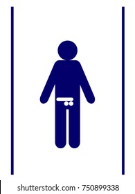 male gender icon, vector