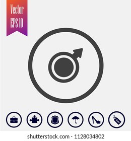 Male gender vector icon