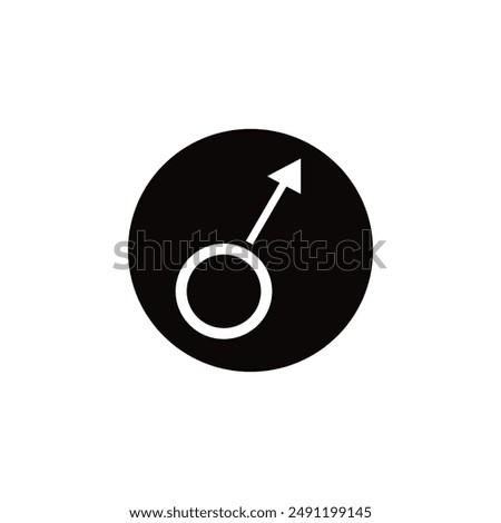 male gender vector type icon