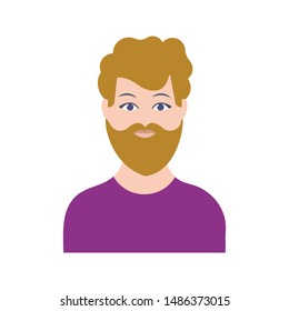 male glyph flat vector icon