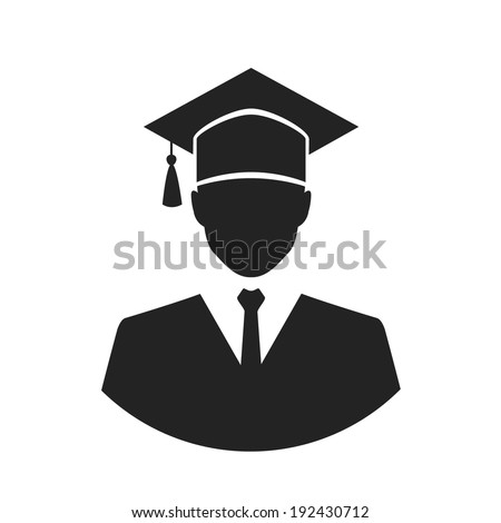 Black graduation gown clip art black and white